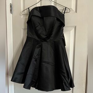 NWT witness of love strapless corset back black cocktail, party, prom dress